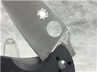 SPYDERCO C122GP Tenacious Black G-10 Folding Linerlock