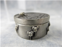 Vintage Disney WDW Pewter Earrings, Pin/Brooch, Necklace, 4-In-1 Miniature Jewlery Box Set