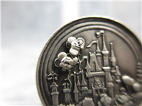 Vintage Disney WDW Pewter Earrings, Pin/Brooch, Necklace, 4-In-1 Miniature Jewlery Box Set