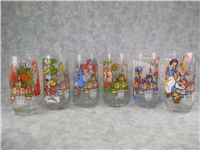 Vintage 1982 Pepsi 'Wonderful World of Disney' Collector Series Set of 6 Glasses