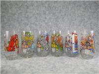 Vintage 1982 Pepsi 'Wonderful World of Disney' Collector Series Set of 6 Glasses