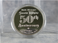 1987  Walt Disneys Classic Snow White 50th Anniversary Dopey Silver Medal 