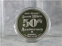 1987  Walt Disneys Classic Snow White 50th Anniversary Bashful Silver Medal 