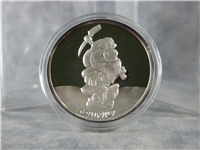1987  Walt Disneys Classic Snow White 50th Anniversary Grumpy Silver Medal 