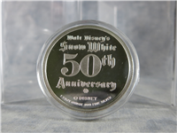 1987  Walt Disneys Classic Snow White 50th Anniversary Grumpy Silver Medal 