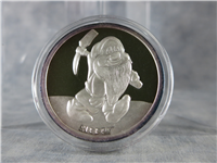 1987  Walt Disneys Classic Snow White 50th Anniversary Sleepy Silver Medal 