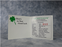 1989 Rarities Mint Mickeys Magic Good Luck 2nd Edition Silver Medal 