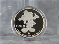 Mickey's Holiday Treasures 3rd Edition 1 Oz .999 Fine Silver Proof Medal (Rarities Mint, 1988)