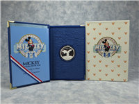 Sixty Years With You Mickey THE SORCERER'S APPRENTICE 1 Oz .999 Fine Silver Proof Medal (Disney, Rarities Mint, 1988)