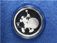 Sixty Years With You Mickey THE MICKEY MOUSE CLUB 1 Oz .999 Fine Silver Proof Medal (Disney, Rarities Mint, 1988)