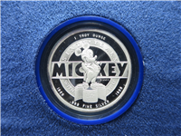 Sixty Years With You Mickey THE MICKEY MOUSE CLUB 1 Oz .999 Fine Silver Proof Medal (Disney, Rarities Mint, 1988)