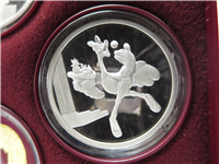 Fantasia 50th Anniversary Limited Collector's Edition (6) 1 Oz .999 Fine Silver Proof Medal Collection (Disney, Rarities Mint, 1990)