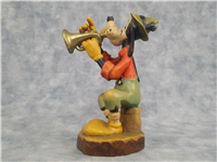 ANRI Walt Disney GOOFY PLAYING TRUMPET Limited Edition Wood Carved Figurine