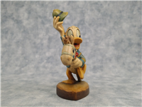 ANRI Walt Disney DONALD DUCK/TOY HORSE Limited Edition Wood Carved Figurine