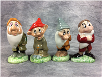 Vintage SNOW WHITE & SEVEN DWARFS Set of 8 Figurines (Wade, Walt Disney Productions)