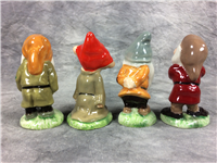 Vintage SNOW WHITE & SEVEN DWARFS Set of 8 Figurines (Wade, Walt Disney Productions)
