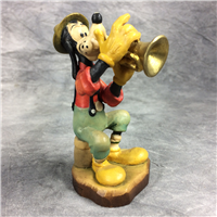 ANRI Walt Disney GOOFY PLAYING TRUMPET Limited Edition Wood Carved Figurine