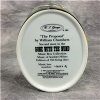 GONE WITH THE WIND "The Proposal" 2nd Issue Music Box (W. L. George, 1991)