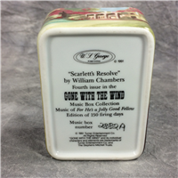 GONE WITH THE WIND "Scarlett's Resolve" 4th Issue Music Box (W. L. George, 1991)
