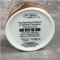 GONE WITH THE WIND "The Burning of Atlanta" 3rd Issue Music Box (W. L. George, 1991)