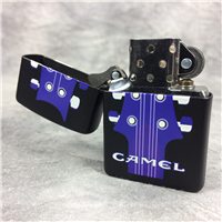 CAMEL ROCK 'N ROLL GUITAR HEAD Black Matte on Brass Lighter (Zippo CZ058, 1995)