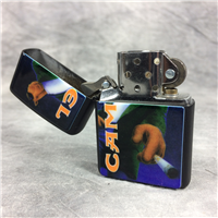 CAMEL BIG JOE Black Matte on Brass Lighter w/ Technographic Chip (Zippo CZ126, 1996)