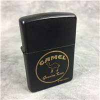 CAMEL GENUINE TASTE 480 DAYS Black Matte on Brass Lighter Laser Engraved (Zippo CZ31, 1994)