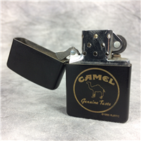 CAMEL GENUINE TASTE 480 DAYS Black Matte on Brass Lighter Laser Engraved (Zippo CZ31, 1994)