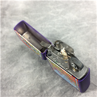 CAMEL PSYCHEDELIC DUST STORM Purple Matte over Brass Lighter (Zippo CZ255, 1999)