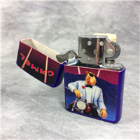 CAMEL JOE TUXEDO HOLLYWOOD Purple Matte over Brass Lighter (Zippo CZ015, 1993)