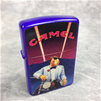 CAMEL JOE TUXEDO HOLLYWOOD Purple Matte over Brass Lighter (Zippo CZ015, 1993)