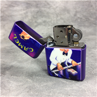 CAMEL JOE PIANO PLAYER Purple Matte over Brass Lighter (Zippo CZ164, 1997)