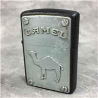 CAMEL STEELWORKS Pewter on Black Crackle Lighter (Zippo CZ70, 1996)