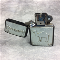 CAMEL STEELWORKS Pewter on Black Crackle Lighter (Zippo CZ70, 1996)