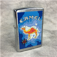 CAMEL EUROPEAN MAP Brushed Chrome Lighter (Zippo CZ167, 1998)