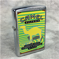 CAMEL GREEN WHIRLPOOL Brushed Chrome Lighter (Zippo CZ260, 1999)