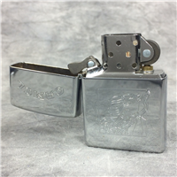 CAMEL FLOYD WITH SAXOPHONE Polished Chrome Lighter (Zippo CZ044, 1996)