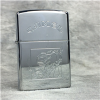 CAMEL FLOYD WITH SAXOPHONE Polished Chrome Lighter (Zippo CZ044, 1996)