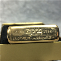 CAMEL TUXEDO JOE Brushed Brass Lighter (Zippo CZ008, 1991)