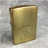 CAMEL TUXEDO JOE Brushed Brass Lighter (Zippo CZ008, 1991)