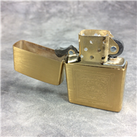 CAMEL 80th ANNIVERSARY Brushed Brass Lighter (Zippo CZ320, 1999)