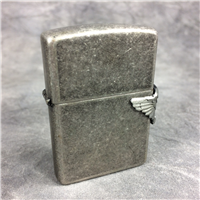 CAMEL BIKER WING WRAP-AROUND Antique Silver Plate Lighter (Zippo CZ32, 1995)