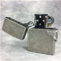 CAMEL BIKER WING WRAP-AROUND Antique Silver Plate Lighter (Zippo CZ32, 1995)