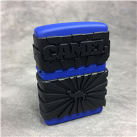 CAMEL ZIPGUARD Plastic on Blue Matte Lighter (Zippo CZ343, 2000)