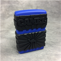 CAMEL ZIPGUARD Plastic on Blue Matte Lighter (Zippo CZ343, 2000)