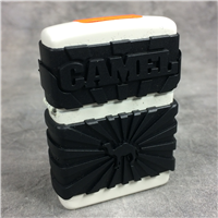 CAMEL ZIPGUARD Plastic on White Matte Lighter (Zippo CZ344, 1999)