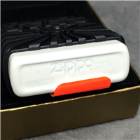 CAMEL ZIPGUARD Plastic on White Matte Lighter (Zippo CZ344, 1999)