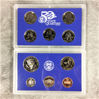 2002 50 State Quarters Proof Set (blue box 9 coins)