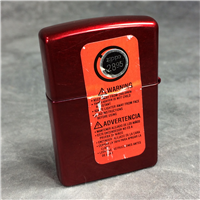 ZIPPO Chinese Fire Symbol Red Street Chrome Lighter (Zippo, Music City Mktg 2007) SEALED