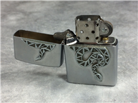 ZIPPO Raised Snake Emblem Matte Chrome Lighter (Zippo, 2006)